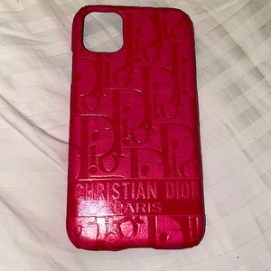Feaux Dior iPhone 11 plus case.